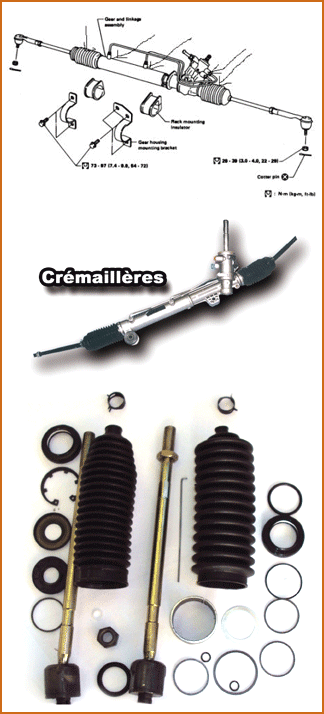 cremaillere, cremailleres, servodirection, servo-direction